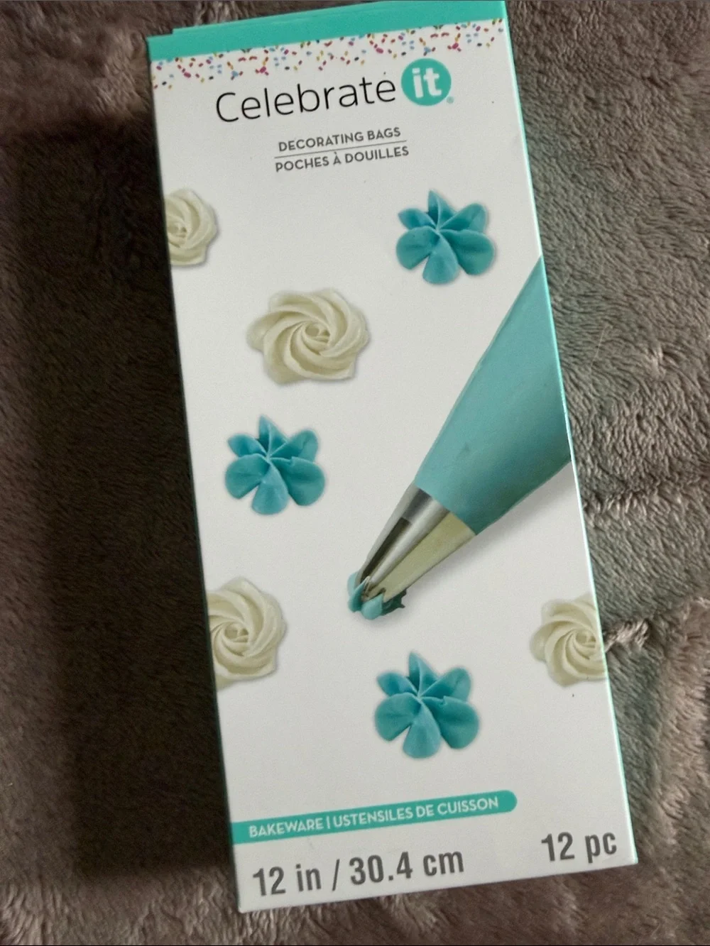 Celebrate It Teal Decorating Bags - Teal Cake Piping Set (12 pc)